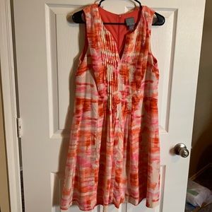 Large pink water color dress